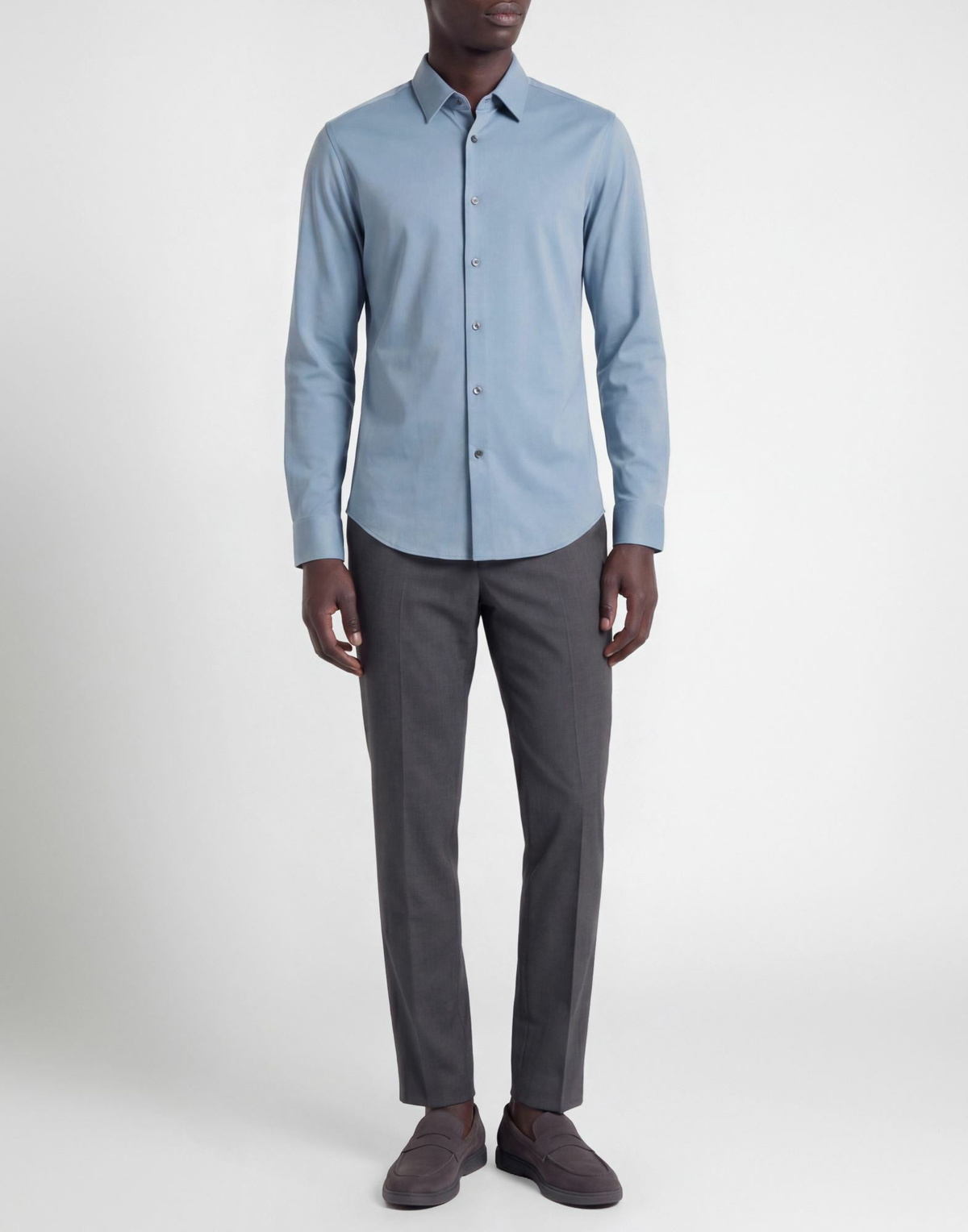 Theory Mens Shirt Slate in Blue