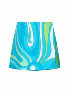 PUCCI Printed Silk Twill Mini Skirt