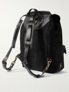 Bleu de Chauffe - Zibeline Suede and Full-Grain Leather Backpack