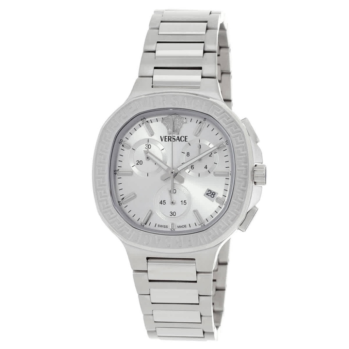Photo: Versace V-Chrono Square Chronograph Quartz Watch VEVCA0424