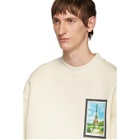 AMI Alexandre Mattiussi Off-White Postcard Print Sweatshirt