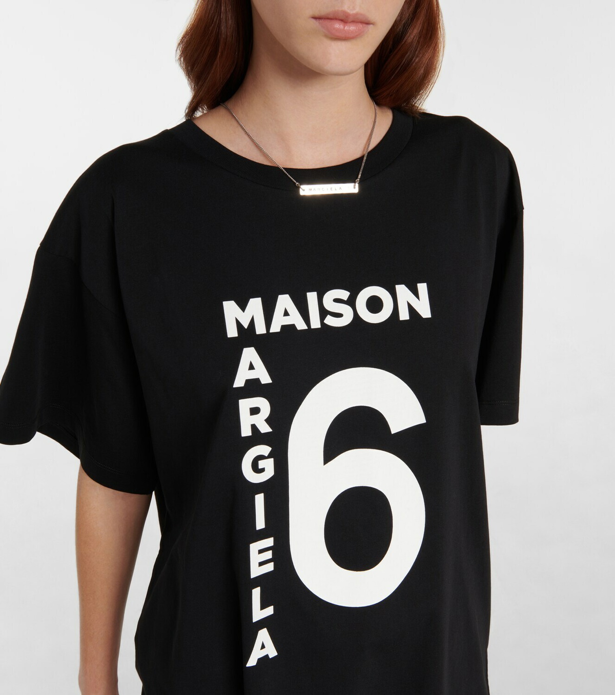 MM6 Maison Margiela Logo cotton jersey T-shirt