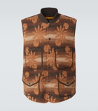 RRL Embroidered wool and cashmere vest