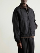 The Row - Mantis Cotton-Gabardine Blouson Jacket - Black