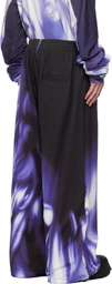 Gerrit Jacob Purple & White Printed Sweatpants