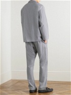 Anderson & Sheppard - Gingham Brushed Cotton-Twill Pyjama Set - Gray