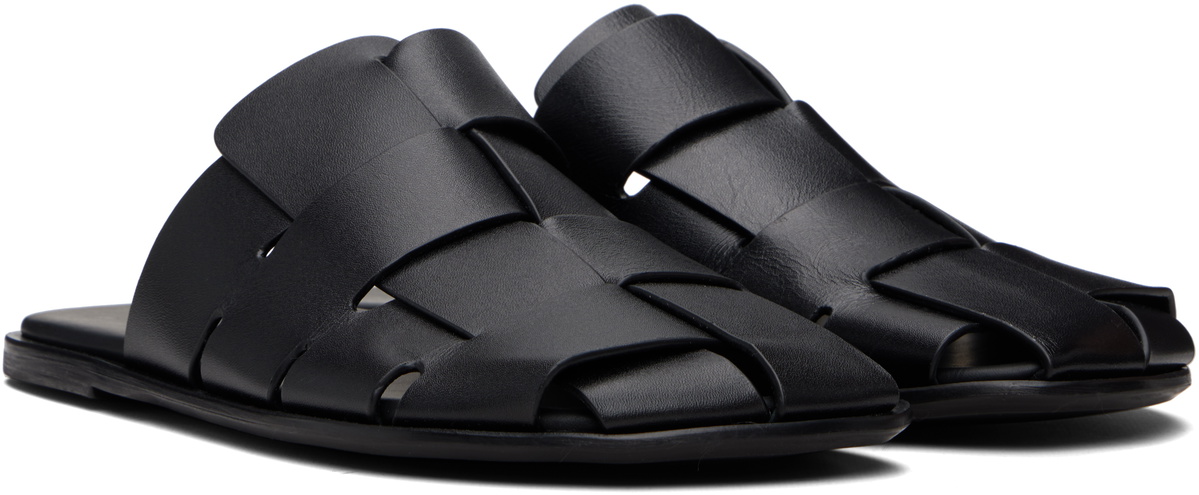 HEREU Black Dira Slim Slip-on Loafers