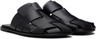 HEREU Black Dira Slim Slip-on Loafers