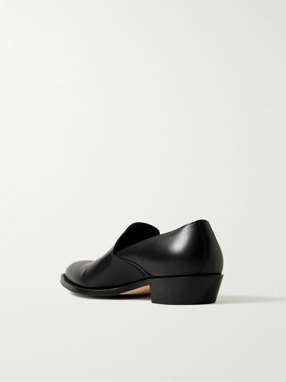 The Row - Lars Leather Loafers - Black The Row
