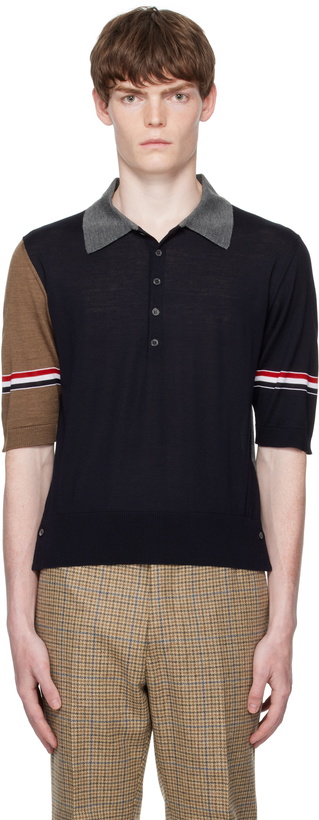 Photo: Thom Browne Multicolor Fine Merino Wool Funmix Polo