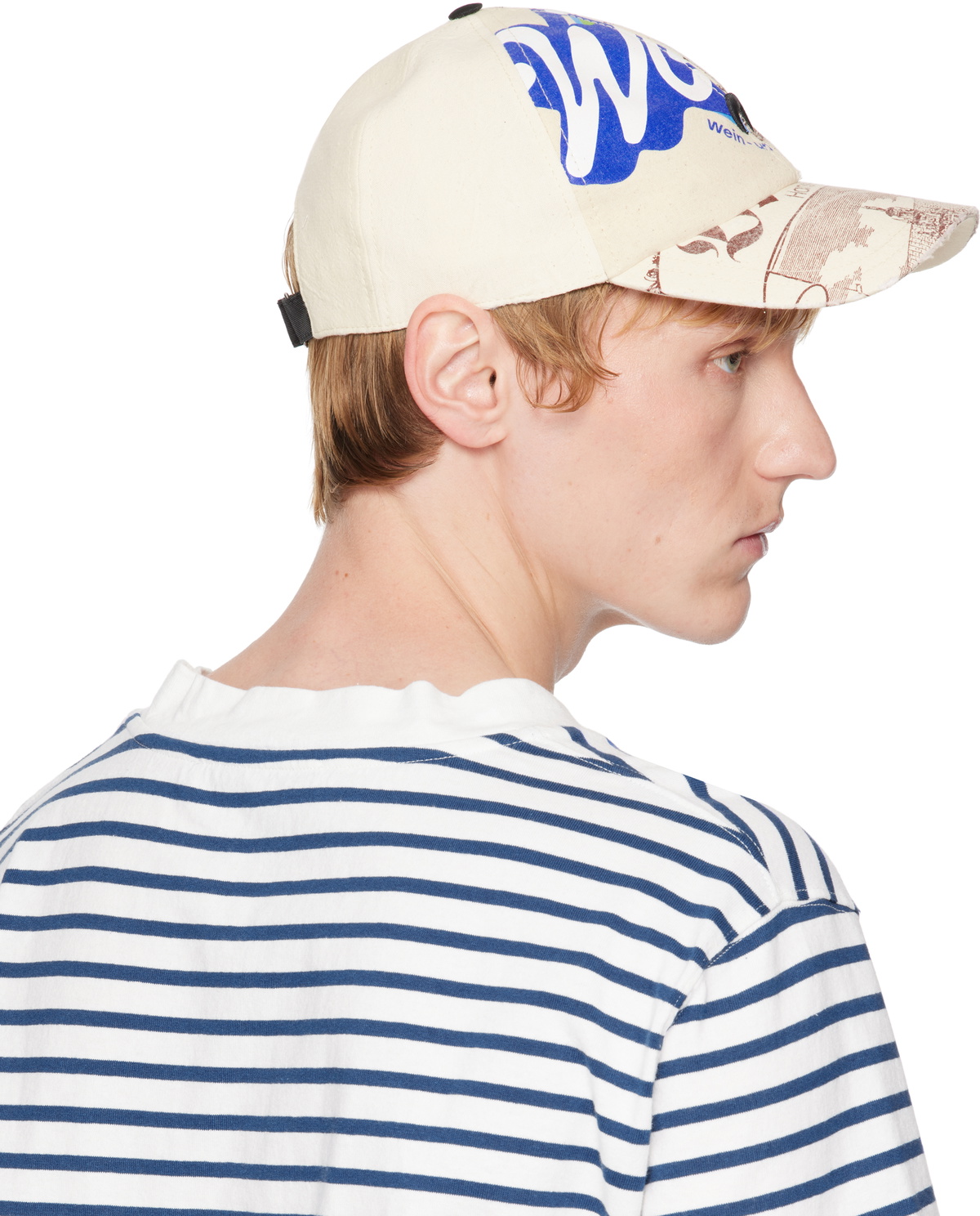 Marine Serre Beige Regenerated Tote Bags Baseball Cap Marine