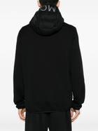 Moncler Black Logo-Print Hooded Puffer Jacket