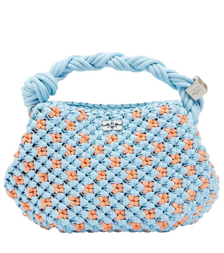 Photo: Ganni Bou Mini woven top-handle bag