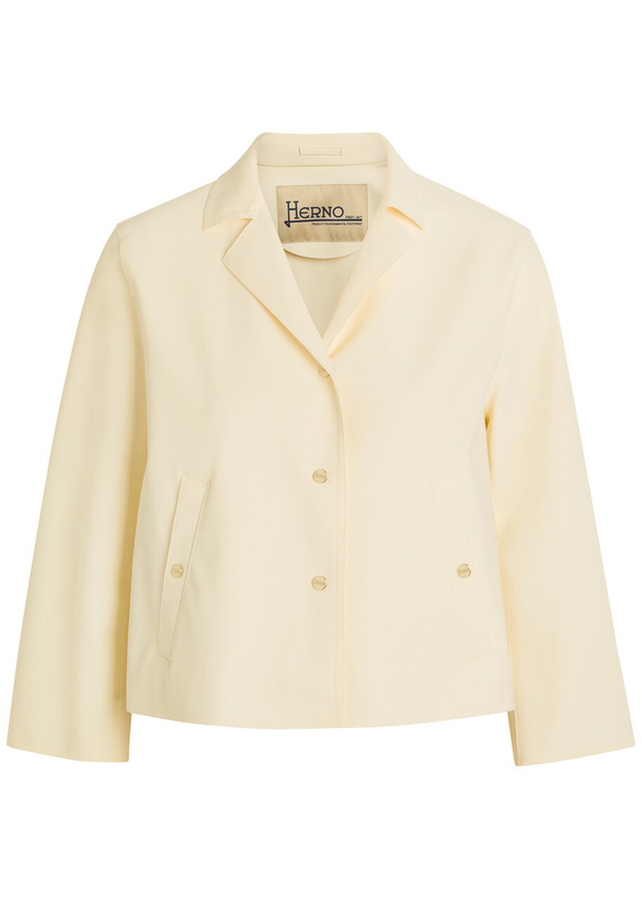 Photo: Herno Cropped Stretch-polyamide Jacket Off White