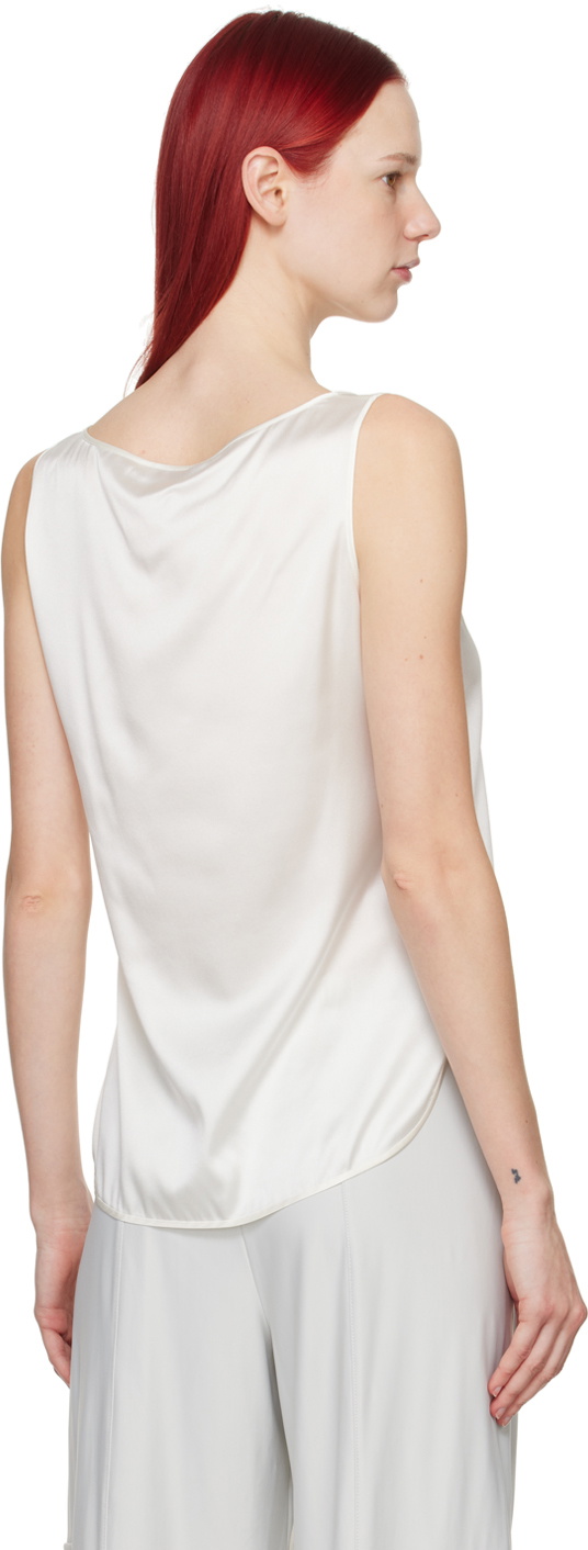 Max Mara Leisure Off-White Pan Tank Top