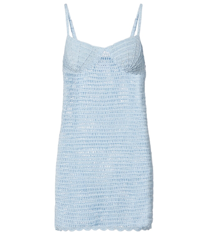 Photo: Anna Kosturova Cotton crochet minidress