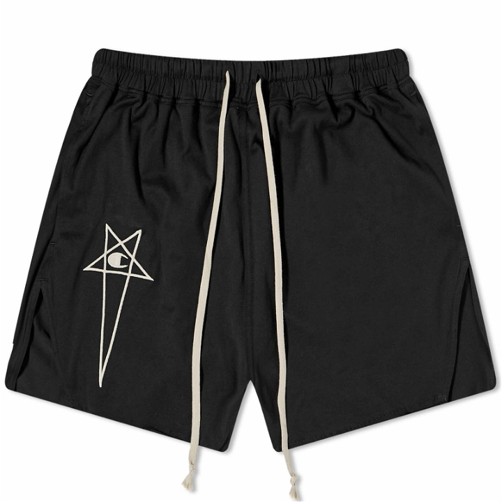 Photo: Rick Owens Women's x Champion Dolphin Boxers in Black