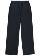 Officine Générale Nilson Wide-leg Cotton Trousers Navy