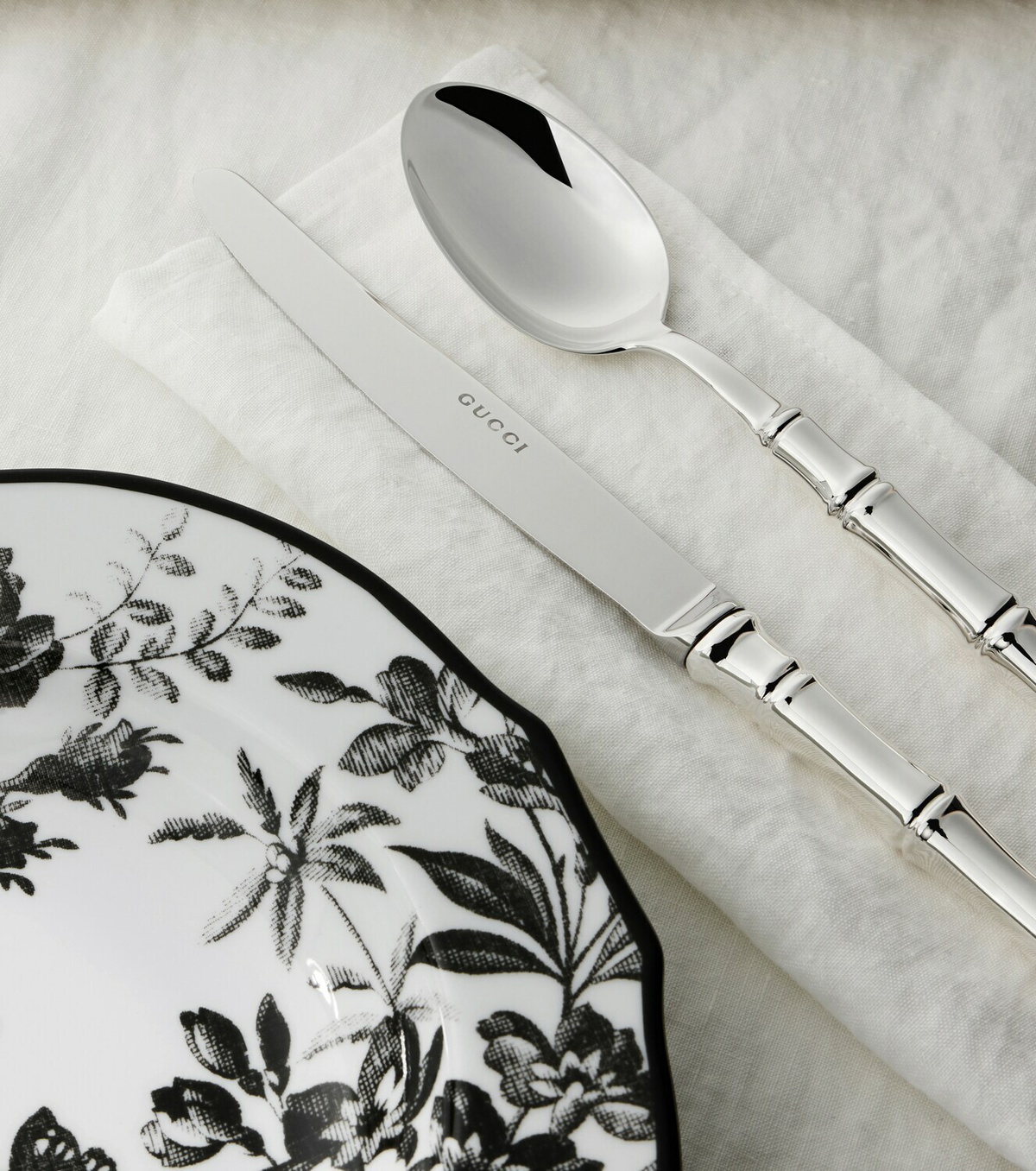 Gucci Set of 2 silver-plated knives