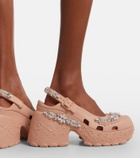 Simone Rocha x Crocs embellished slingback pumps