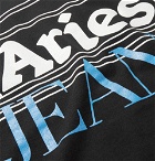 Aries - Logo-Print Cotton-Jersey T-Shirt - Black