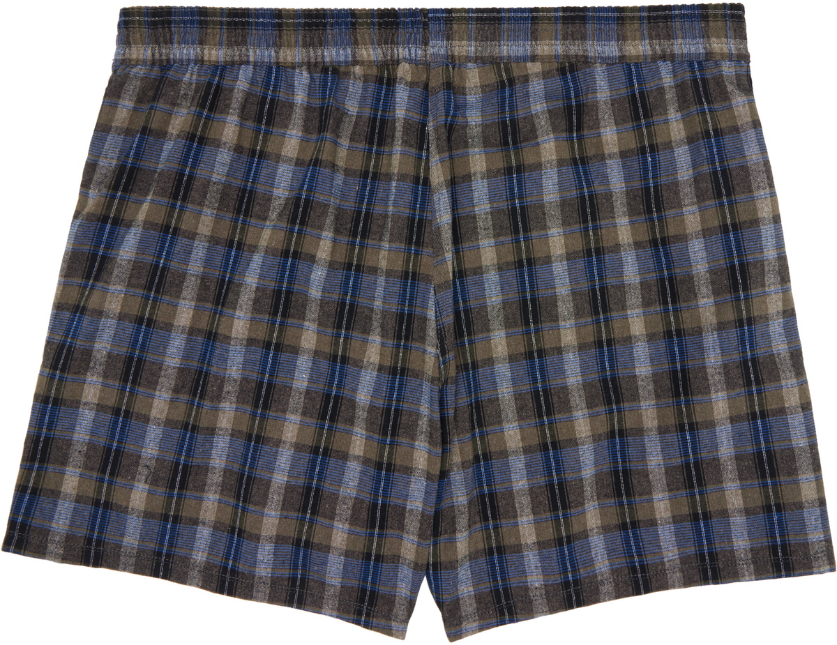 ERL Gray & Navy Plaid Boxer Shorts