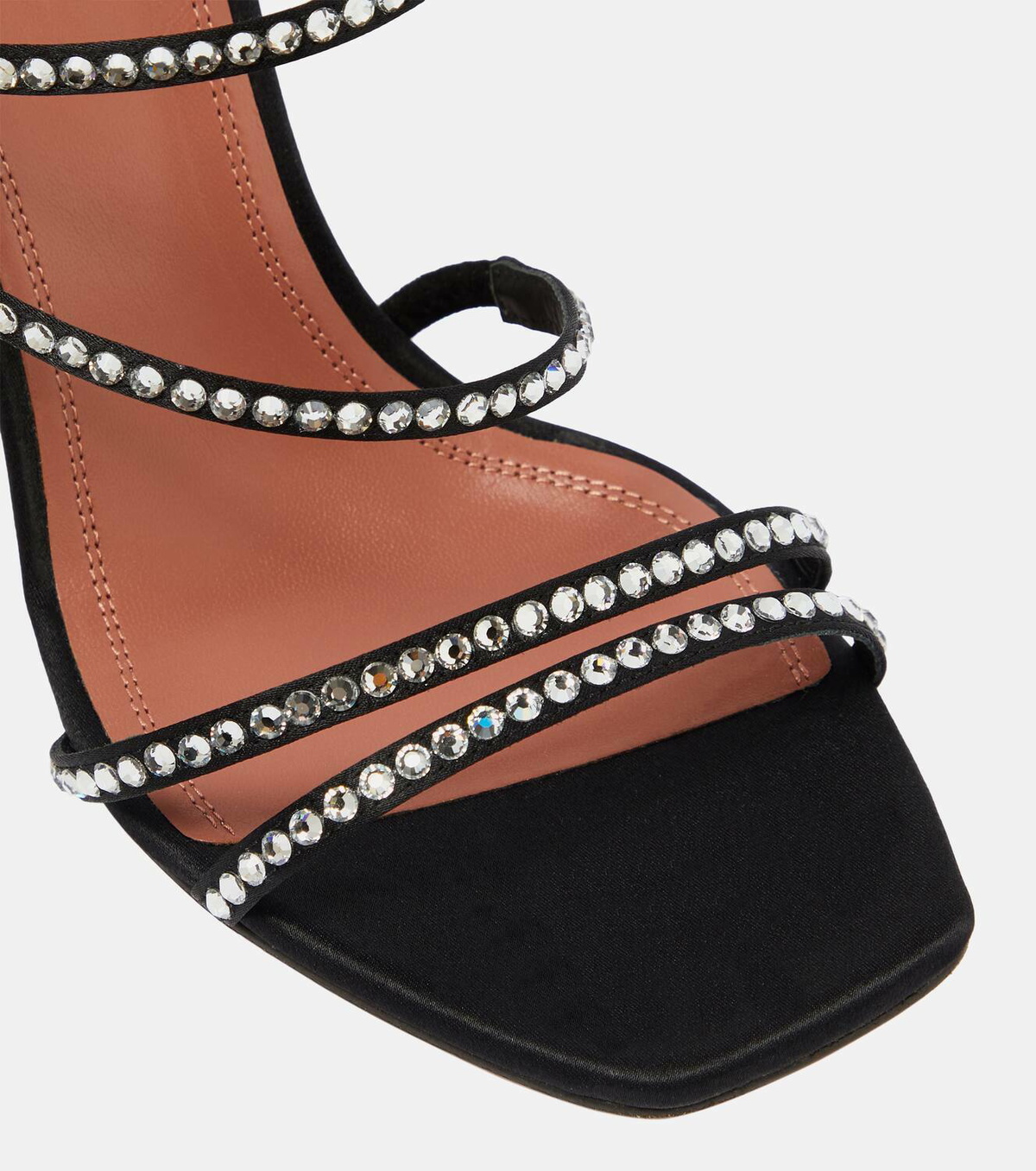 Amina Muaddi Naima embellished suede sandals