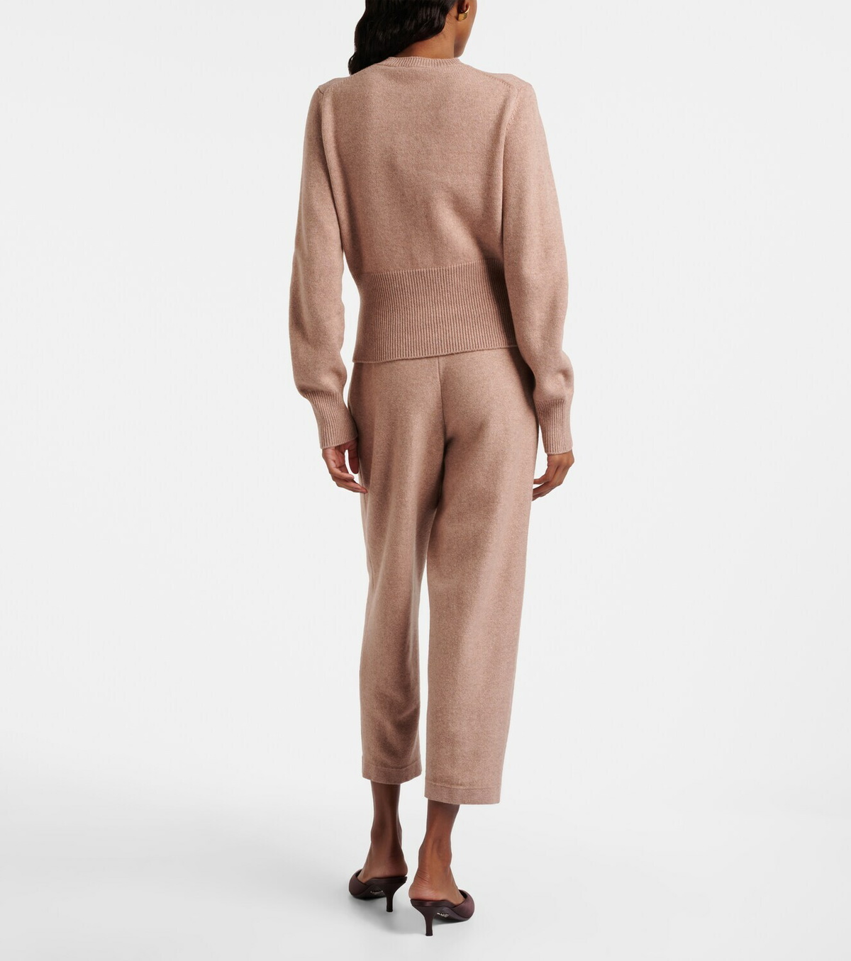 Loro Piana Rose Island cashmere and linen cropped pants
