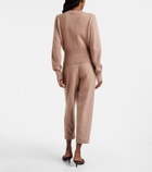 Loro Piana Rose Island cashmere and linen cropped pants