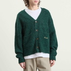 Bound Men's Parker Alpaca Cardigan in Bottle Green