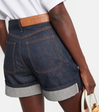 Loewe High-rise denim shorts