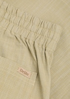 DRÔLE DE Monsieur Short Elastiqué Textured Canvas Shorts Khaki