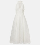 Costarellos Lavinia embroidered organza cocktail dress