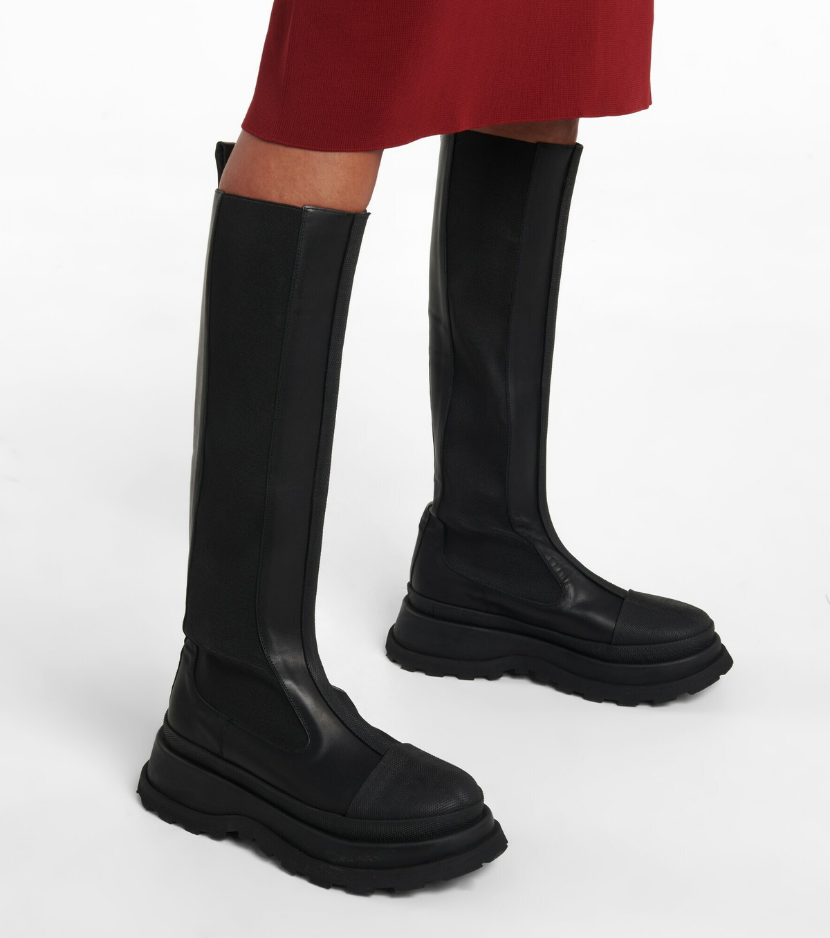 Jil Sander - Leather knee-high boots Jil Sander