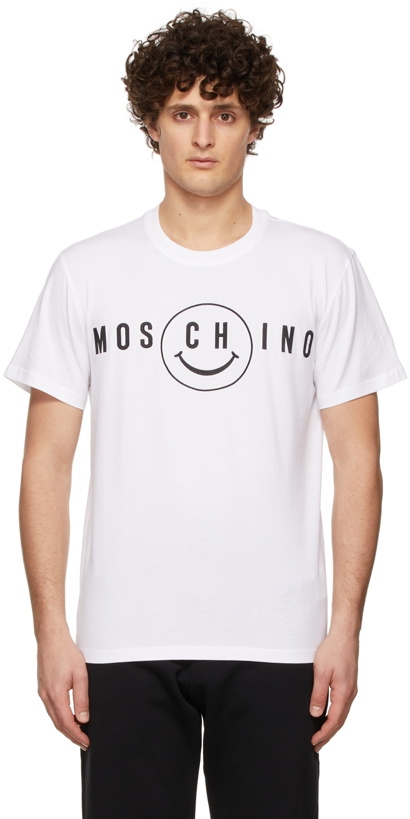 Photo: Moschino White Smiley© Edition Jersey T-Shirt
