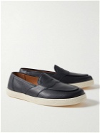 George Cleverley - Joey Full-Grain Leather Penny Loafers - Blue