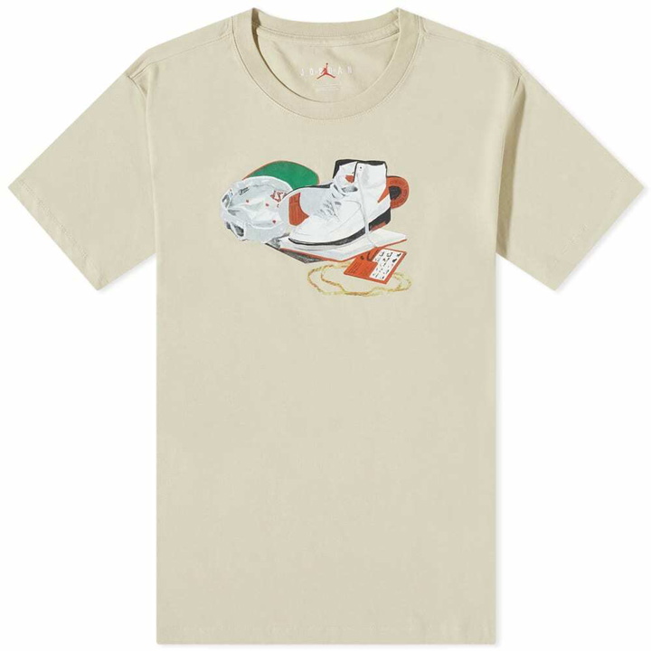 Photo: Air Jordan Men's Artist Series T-Shirt in Rattan/White