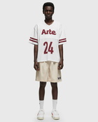 Arte Antwerp American T'shirt Mesh Fleece White - Mens - Shortsleeves