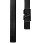 VALENTINO - Valentino Garavani 4cm Logo-Detailed Leather Belt - Black