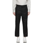 Comme des Garcons Homme Black Gabardine Chino Trousers