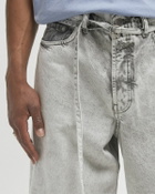 032c DOWN TO EARTH WIDE LEG JEANS Grey Men