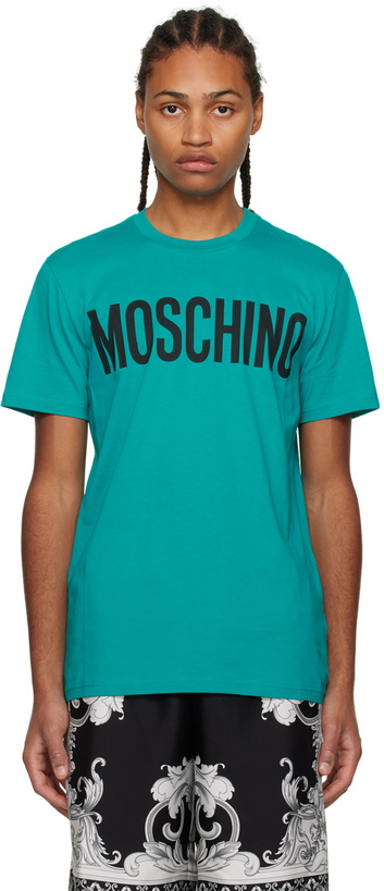 Photo: Moschino Green Crewneck T-Shirt