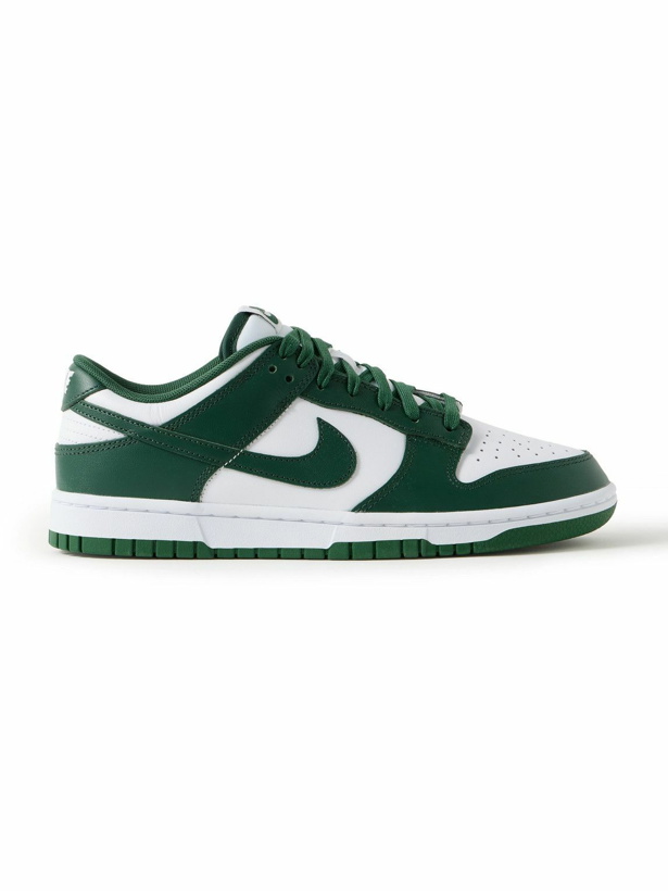 Photo: Nike - Dunk Low Leather Sneakers - White