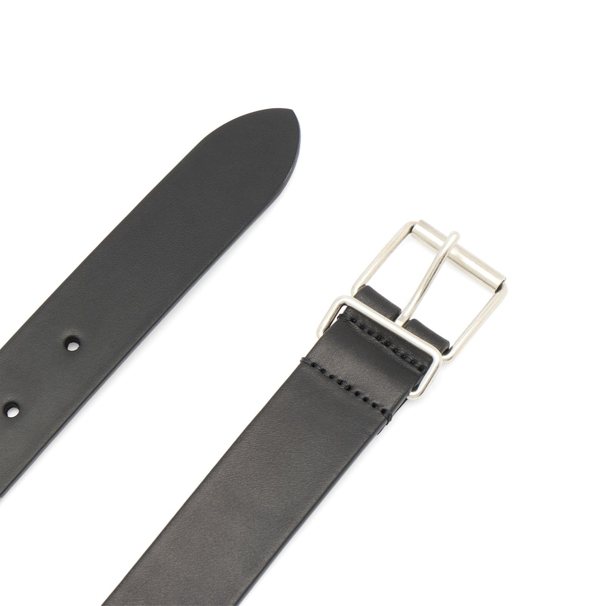 Anderson's Men's Andersons Narrow Leather Belt in Black