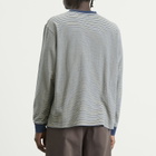 Beams Plus Men's Stripe Long Sleeve T-Shirt in Yellow