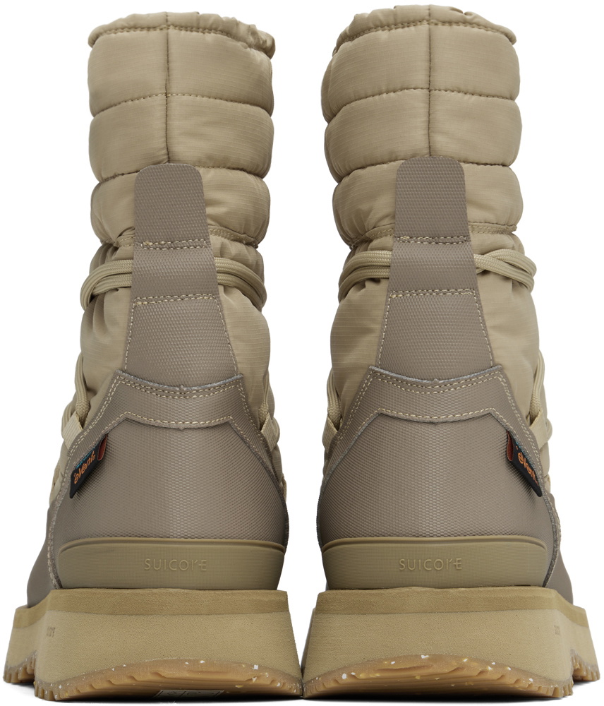 SUICOKE Beige BOWER-TRevab-HI-LACE Boots