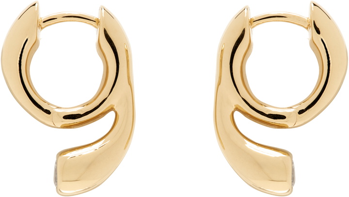 Photo: Maria Black Gold Mermaid Pool Huggie Earrings