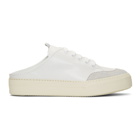 Sunnei White and Grey Sabot Sneakers