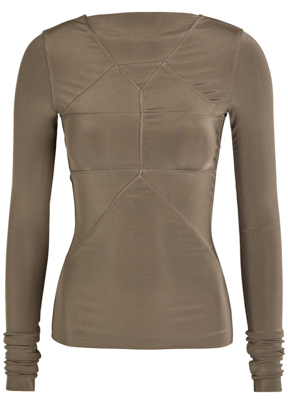 Photo: Rick Owens Temple Stretch-jersey top Grey