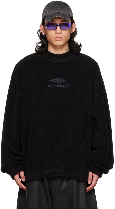 Photo: Balenciaga Black 3B Sweatshirt